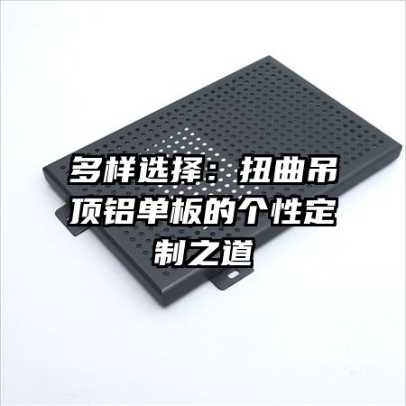 多樣選擇:扭曲吊頂鋁單板的個性定制之道