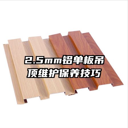 2.5mm鋁單板吊頂維護(hù)保養(yǎng)技巧