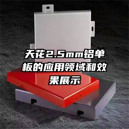天花2.5mm鋁單板的應用領域和效果展示